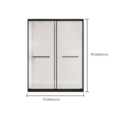 Framed Shower Bath Door Transparent Scratch Resistant Shower Door Clearhalo 'Bathroom Remodel & Bathroom Fixtures' 'Home Improvement' 'home_improvement' 'home_improvement_shower_tub_doors' 'Shower and Tub Doors' 'shower_tub_doors' 'Showers & Bathtubs' 1200x1200_7cae430b-2006-4591-aac8-e7e7ab7978fa