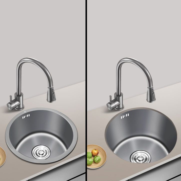 Modern Style Kitchen Sink Stainless Steel Round Shape Kitchen Sink Clearhalo 'Home Improvement' 'home_improvement' 'home_improvement_kitchen_sinks' 'Kitchen Remodel & Kitchen Fixtures' 'Kitchen Sinks & Faucet Components' 'Kitchen Sinks' 'kitchen_sinks' 1200x1200_7cbd1fe7-dbbb-4495-b7c7-cf4ac4c681ef