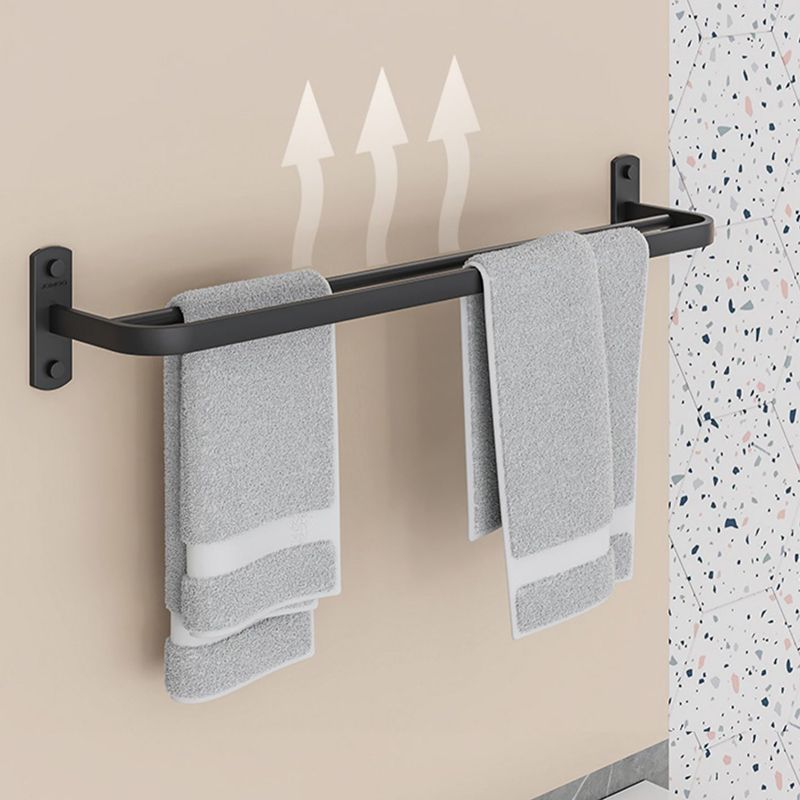 7-Piece Modern Bathroom Accessory Set Matte Black Bathroom Set with Towel Bar/Bath Shelf Clearhalo 'Bathroom Hardware Sets' 'Bathroom Hardware' 'Bathroom Remodel & Bathroom Fixtures' 'bathroom_hardware_sets' 'Home Improvement' 'home_improvement' 'home_improvement_bathroom_hardware_sets' 1200x1200_7cd29081-3219-4669-847d-2939da300ffc