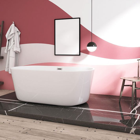 Acrylic Freestanding Bathtub Overflow Trim Soaking Bathtub , 23.62" Tall Clearhalo 'Bathroom Remodel & Bathroom Fixtures' 'Bathtubs' 'Home Improvement' 'home_improvement' 'home_improvement_bathtubs' 'Showers & Bathtubs' 1200x1200_7d02f408-bd44-499e-91d6-db681cd7ad57