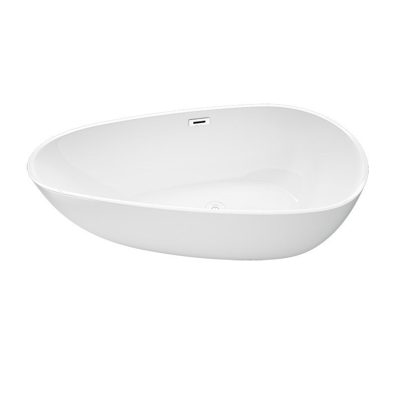 Matte Finish Oval Bathtub with Drain and Overflow Trim Acrylic Soaking Freestanding Tub Clearhalo 'Bathroom Remodel & Bathroom Fixtures' 'Bathtubs' 'Home Improvement' 'home_improvement' 'home_improvement_bathtubs' 'Showers & Bathtubs' 1200x1200_7d09c836-0f15-4b53-9029-d7a5fbae05fe