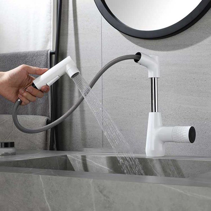 Knob Handle Vessel Faucet Modern White Vessel Sink Bathroom Faucet Clearhalo 'Bathroom Remodel & Bathroom Fixtures' 'Bathroom Sink Faucets' 'Bathroom Sinks & Faucet Components' 'bathroom_sink_faucets' 'Home Improvement' 'home_improvement' 'home_improvement_bathroom_sink_faucets' 1200x1200_7dab3ea1-bca9-416f-b452-30d78cfb859a