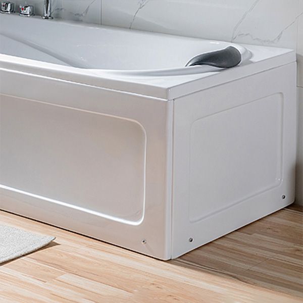 Back to Wall Rectangular Bath Freestanding Acrylic Soaking White Bathtub Clearhalo 'Bathroom Remodel & Bathroom Fixtures' 'Bathtubs' 'Home Improvement' 'home_improvement' 'home_improvement_bathtubs' 'Showers & Bathtubs' 1200x1200_7df61f27-25d4-4340-9726-a5a4d50bb118