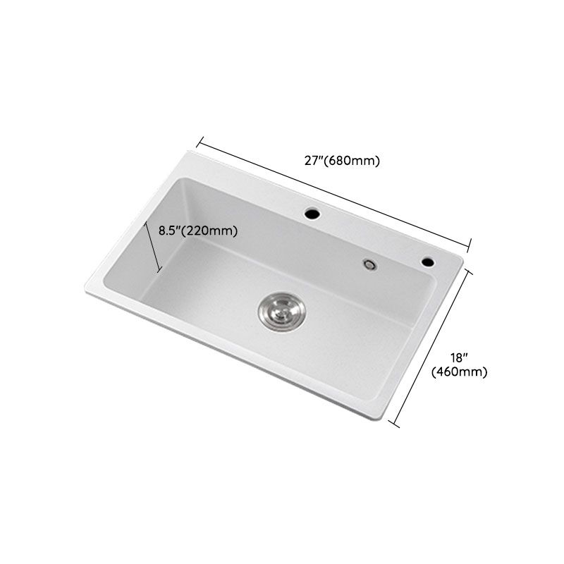 Drop-In Kitchen Sink Quartz Single Basin Kitchen Sink with Basket Strainer Clearhalo 'Home Improvement' 'home_improvement' 'home_improvement_kitchen_sinks' 'Kitchen Remodel & Kitchen Fixtures' 'Kitchen Sinks & Faucet Components' 'Kitchen Sinks' 'kitchen_sinks' 1200x1200_7df850c2-8dc9-454c-a1fb-503ab9dd5d35