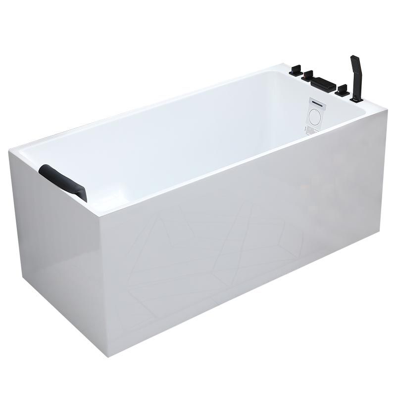 Modern Rectangular Bath Tub Acrylic Alcove Tub for Home in White Clearhalo 'Bathroom Remodel & Bathroom Fixtures' 'Bathtubs' 'Home Improvement' 'home_improvement' 'home_improvement_bathtubs' 'Showers & Bathtubs' 1200x1200_7e09c211-6c49-498b-893c-23872fbde3c5