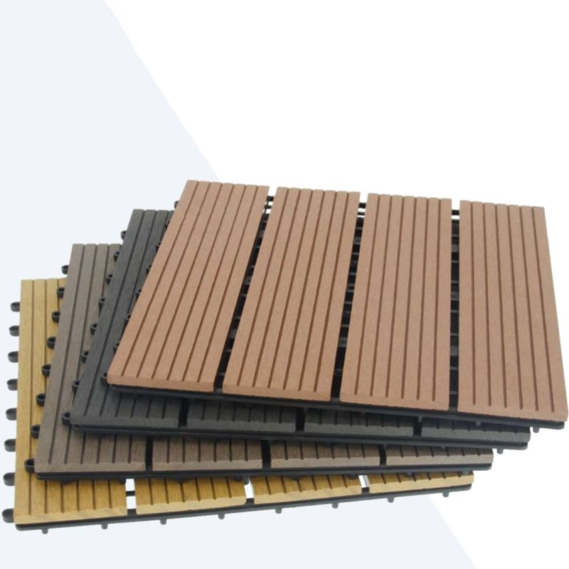 Striped Pattern Decking Tiles Interlocking Square Deck Plank Outdoor Patio Clearhalo 'Home Improvement' 'home_improvement' 'home_improvement_outdoor_deck_tiles_planks' 'Outdoor Deck Tiles & Planks' 'Outdoor Flooring & Tile' 'Outdoor Remodel' 'outdoor_deck_tiles_planks' 1200x1200_7e5a0e7a-ca64-460a-bacb-e560ac519ff7