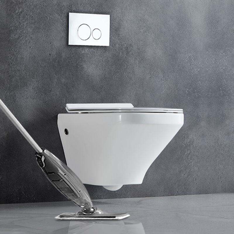 Elongated Wall Mounted Bidet 18.1" H Cotton White Smart Bidet with Warm Air Dryer Clearhalo 'Bathroom Remodel & Bathroom Fixtures' 'Bidets' 'Home Improvement' 'home_improvement' 'home_improvement_bidets' 'Toilets & Bidets' 1200x1200_7e96de1e-61aa-41fe-a8a8-5b423427d559