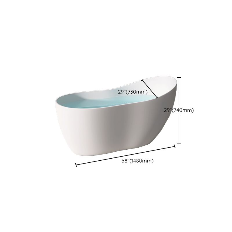 Modern Acrylic White Bathtub Freestanding Soaking Bathtub with Drain Clearhalo 'Bathroom Remodel & Bathroom Fixtures' 'Bathtubs' 'Home Improvement' 'home_improvement' 'home_improvement_bathtubs' 'Showers & Bathtubs' 1200x1200_7e9738a9-85c9-40e3-8d19-38a68f3a7f81