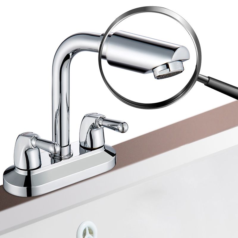 2 Handle Modern Vessel Sink Faucet Swivel Spout Bathroom Faucet Clearhalo 'Bathroom Remodel & Bathroom Fixtures' 'Bathroom Sink Faucets' 'Bathroom Sinks & Faucet Components' 'bathroom_sink_faucets' 'Home Improvement' 'home_improvement' 'home_improvement_bathroom_sink_faucets' 1200x1200_7ea4a726-bd6f-42e8-9dc2-e327fdd540f4