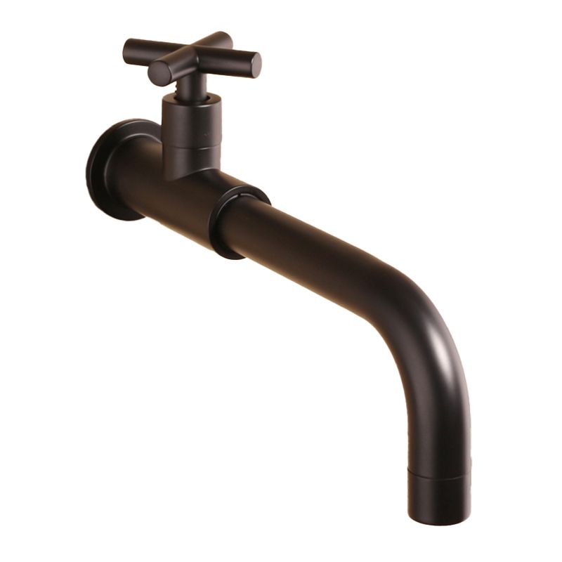 Contemporary Wall Mounted Bathroom Faucet Cross Handle Solid Brass Faucet Clearhalo 'bathroom_sink_faucets' 'Conjunta de Baño y Conjunta de Grifo' 'Coronamiento de Baño y Dispositivo de Baño' 'Grifo del lavabo del baño' 'Hogar' 'home_improvement' 'home_improvement_bathroom_sink_faucets' 'Mejoras para el hogar' 1200x1200_7ec7b214-b189-4f0d-96e8-f30f28057023