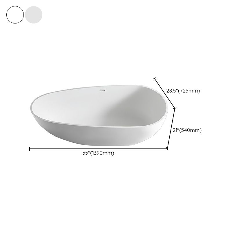 Modern Stone Soaking Bath White Freestanding Bathtub for Bathroom Clearhalo 'Bathroom Remodel & Bathroom Fixtures' 'Bathtubs' 'Home Improvement' 'home_improvement' 'home_improvement_bathtubs' 'Showers & Bathtubs' 1200x1200_7ee21afb-7cdc-4195-bc5c-76d22992ad1d