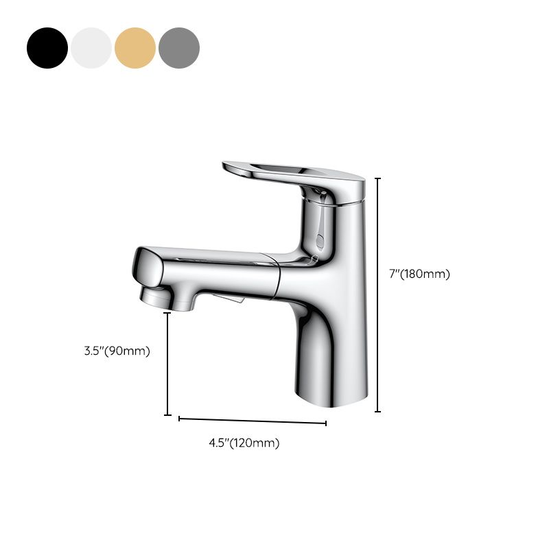 Contemporary Copper Vessel Faucet Lever Handles Retractable Low Arc Vessel Faucet Clearhalo 'Bathroom Remodel & Bathroom Fixtures' 'Bathroom Sink Faucets' 'Bathroom Sinks & Faucet Components' 'bathroom_sink_faucets' 'Home Improvement' 'home_improvement' 'home_improvement_bathroom_sink_faucets' 1200x1200_7ef4603d-7f2a-4fea-ac53-a065f2716e5b