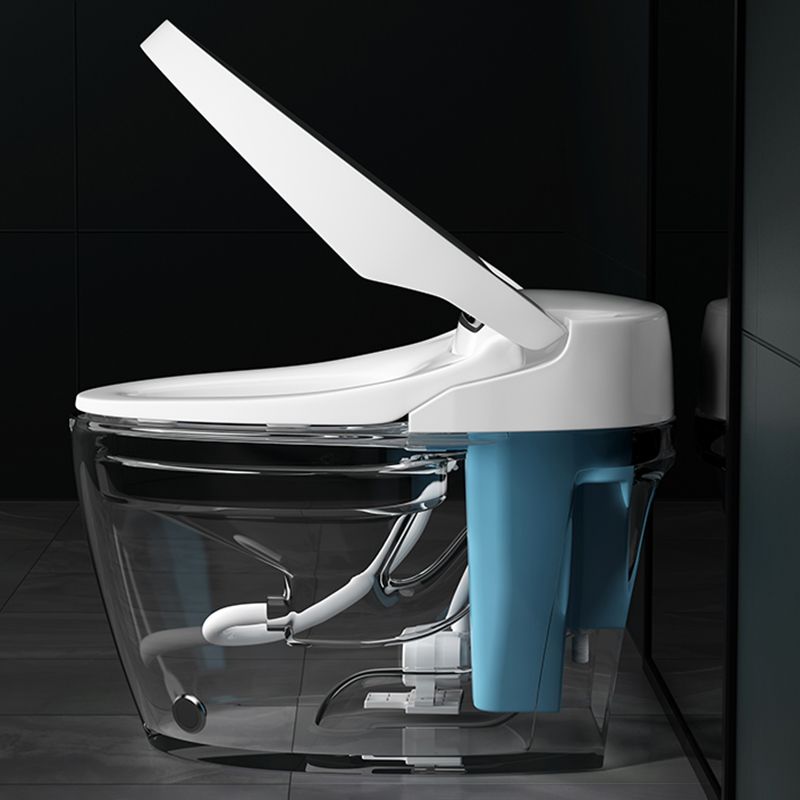 Contemporary Floor Standing Bidet Elongated White Heated Seat Floor Mount Bidet Clearhalo 'Bathroom Remodel & Bathroom Fixtures' 'Bidets' 'Home Improvement' 'home_improvement' 'home_improvement_bidets' 'Toilets & Bidets' 1200x1200_7ef8723b-e361-4b7e-8a30-548f39bcb86c