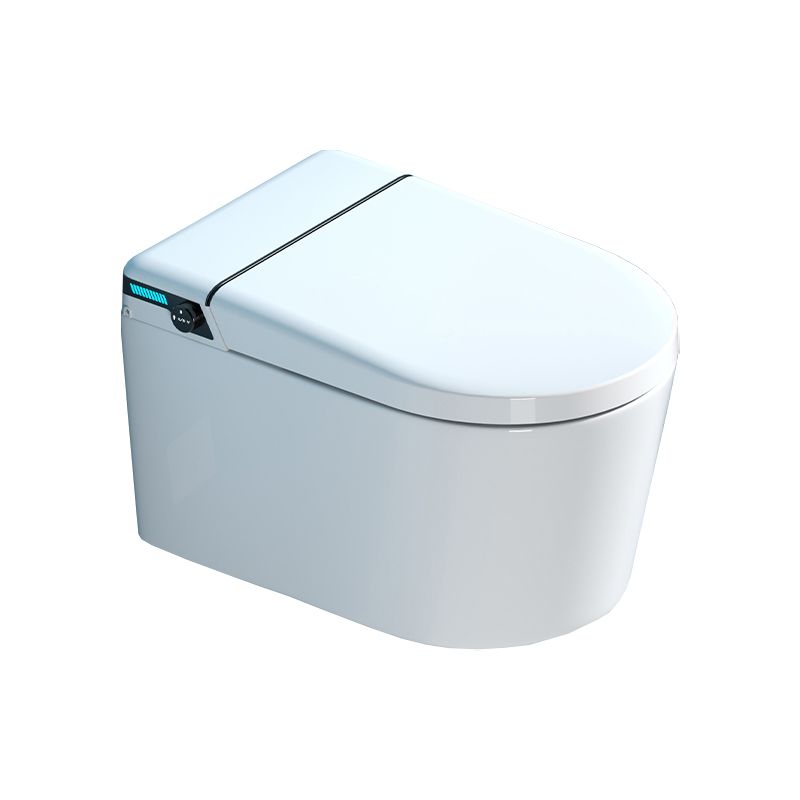Elongated Smart Wall Mounted Bidet 14.17" H Toilet Seat Bidet with Warm Air Dryer Clearhalo 'Bathroom Remodel & Bathroom Fixtures' 'Bidets' 'Home Improvement' 'home_improvement' 'home_improvement_bidets' 'Toilets & Bidets' 1200x1200_7f47b59b-18fc-4ace-a3c2-ff7c3abead0a