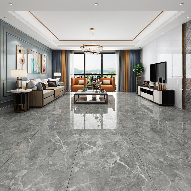 Rectangle Matte Singular Tile Marble Light Gray Tile for Home Decor Clearhalo 'Floor Tiles & Wall Tiles' 'floor_tiles_wall_tiles' 'Flooring 'Home Improvement' 'home_improvement' 'home_improvement_floor_tiles_wall_tiles' Walls and Ceiling' 1200x1200_7f5df075-27d5-4fce-8183-f9bfb8e64694