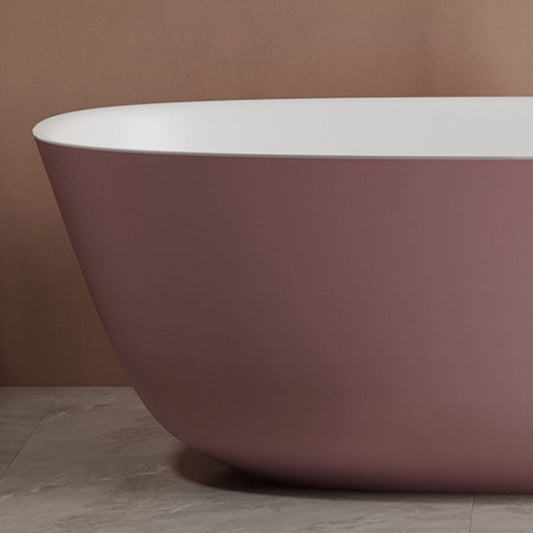 Soaking Antique Finish Bathtub Stand Alone Oval Modern Bath Tub Clearhalo 'Bathroom Remodel & Bathroom Fixtures' 'Bathtubs' 'Home Improvement' 'home_improvement' 'home_improvement_bathtubs' 'Showers & Bathtubs' 1200x1200_7f6ba919-5b5b-47c2-9bff-9dd853638ec3