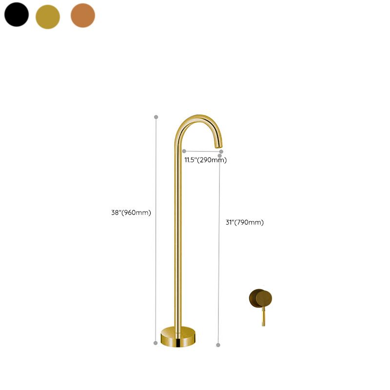 Floor Mounted All Bronze Freestanding Tub Filler Freestanding High Arc Tub Filler Trim Clearhalo 'Bathroom Remodel & Bathroom Fixtures' 'Bathtub Faucets' 'bathtub_faucets' 'Home Improvement' 'home_improvement' 'home_improvement_bathtub_faucets' 1200x1200_7f9b619e-0eb3-4cbd-9f7a-dfbefe820df5