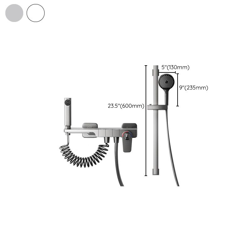 Modern Shower Set Brass Temperature Control Slide Bar Included Shower Trim Clearhalo 'Bathroom Remodel & Bathroom Fixtures' 'Home Improvement' 'home_improvement' 'home_improvement_shower_faucets' 'Shower Faucets & Systems' 'shower_faucets' 'Showers & Bathtubs Plumbing' 'Showers & Bathtubs' 1200x1200_7fbbfe1f-d05a-4ad0-aaae-5f3bd8541c6b