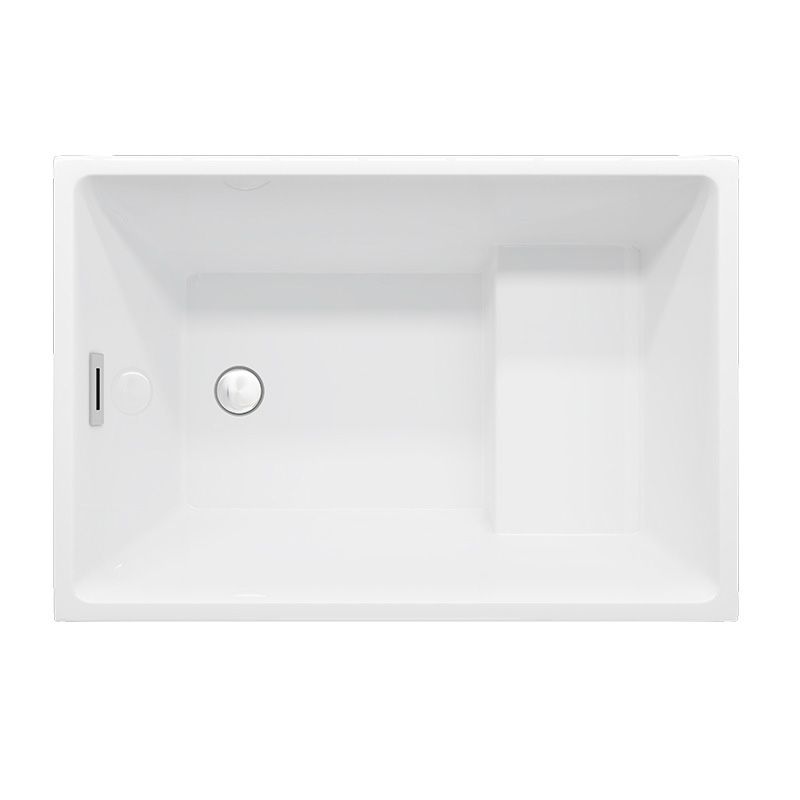 Bathroom Modern Acrylic Small Tub with Left-Hand Drain Bathtub Clearhalo 'Bathroom Remodel & Bathroom Fixtures' 'Bathtubs' 'Home Improvement' 'home_improvement' 'home_improvement_bathtubs' 'Showers & Bathtubs' 1200x1200_80073e30-008f-499c-8b17-fbc2287b156f