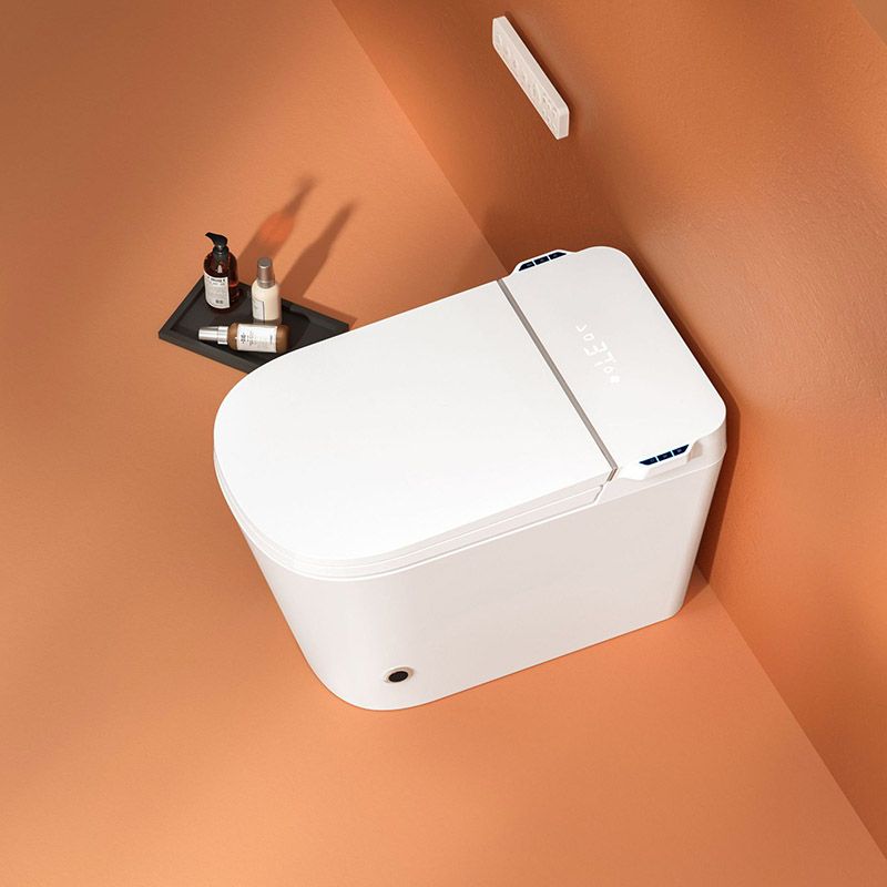 Modern White Toilet Bowl Siphon Jet Toilet with Soft-Close Seat for Bathroom Clearhalo 'Bathroom Remodel & Bathroom Fixtures' 'Home Improvement' 'home_improvement' 'home_improvement_toilets' 'Toilets & Bidets' 'Toilets' 1200x1200_800a3c8d-6d6a-4f51-b56c-59aa280efaa6