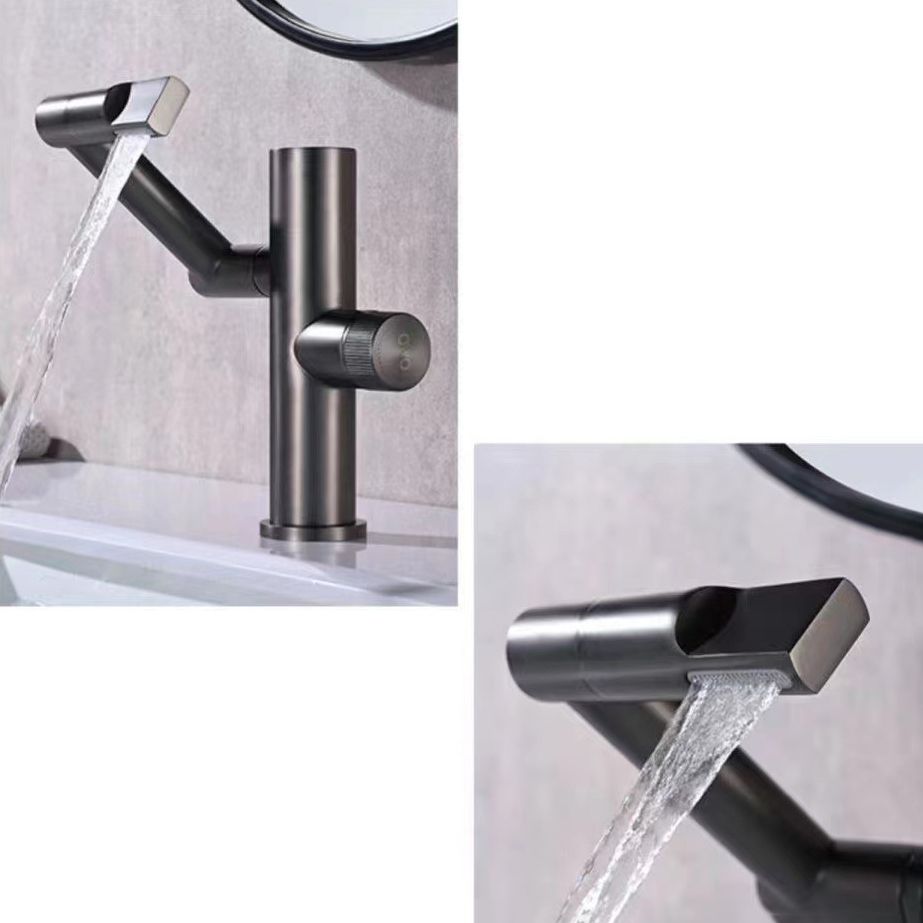 Modern Vessel Sink Faucet Copper 1-Handle Low Arc Vessel Faucet for Bathroom Clearhalo 'Bathroom Remodel & Bathroom Fixtures' 'Bathroom Sink Faucets' 'Bathroom Sinks & Faucet Components' 'bathroom_sink_faucets' 'Home Improvement' 'home_improvement' 'home_improvement_bathroom_sink_faucets' 1200x1200_8051eef0-ab1f-436b-abea-c2ba8934acc4