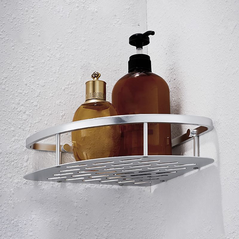 3-Piece Modern Bathroom Accessory Set Aluminum Bath Shelf in Silver Clearhalo 'Bathroom Hardware Sets' 'Bathroom Hardware' 'Bathroom Remodel & Bathroom Fixtures' 'bathroom_hardware_sets' 'Home Improvement' 'home_improvement' 'home_improvement_bathroom_hardware_sets' 1200x1200_80831350-5875-4c69-bb70-4c6e295bcc5e