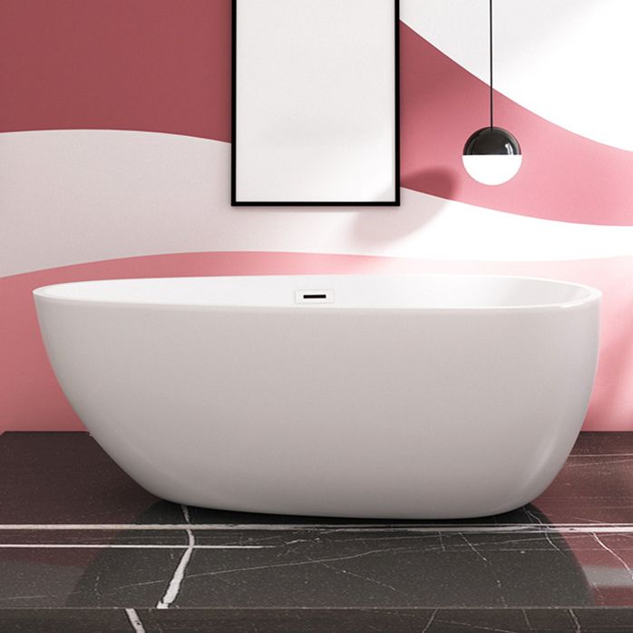 Modern Acrylic Bath Soaking White 23.62-inch Tall Bathtub with Overflow Trim Clearhalo 'Bathroom Remodel & Bathroom Fixtures' 'Bathtubs' 'Home Improvement' 'home_improvement' 'home_improvement_bathtubs' 'Showers & Bathtubs' 1200x1200_80afd433-9e2c-43b3-a970-3407d905be58