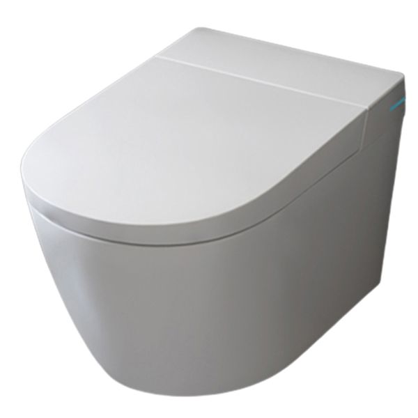 Ceramic Remote Control Included Contemporary Elongated Wall Mounted Bidet Clearhalo 'Bathroom Remodel & Bathroom Fixtures' 'Bidets' 'Home Improvement' 'home_improvement' 'home_improvement_bidets' 'Toilets & Bidets' 1200x1200_80f3c9be-a5dc-44f7-89e1-86ea173c1826