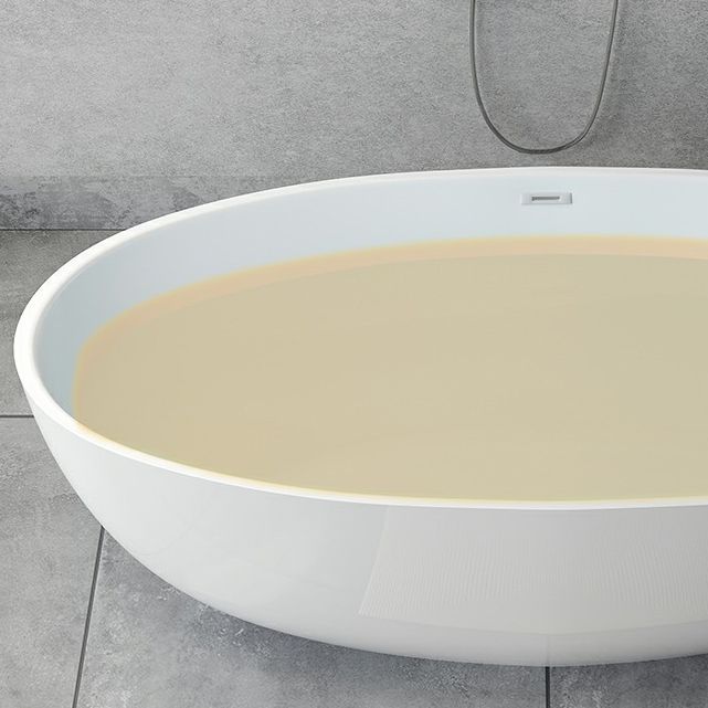 Modern Soaking Freestanding Bath Tub Acrylic Oval Bathtub with Overflow Trim Clearhalo 'Bathroom Remodel & Bathroom Fixtures' 'Bathtubs' 'Home Improvement' 'home_improvement' 'home_improvement_bathtubs' 'Showers & Bathtubs' 1200x1200_81272d61-99b2-49a2-8193-def8f8c97159