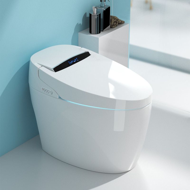 Contemporary Floor Standing Bidet Elongated Smart Bidet with Heated Seat Clearhalo 'Bathroom Remodel & Bathroom Fixtures' 'Bidets' 'Home Improvement' 'home_improvement' 'home_improvement_bidets' 'Toilets & Bidets' 1200x1200_8154cb64-e0e4-41ac-ae20-3e03998698ac