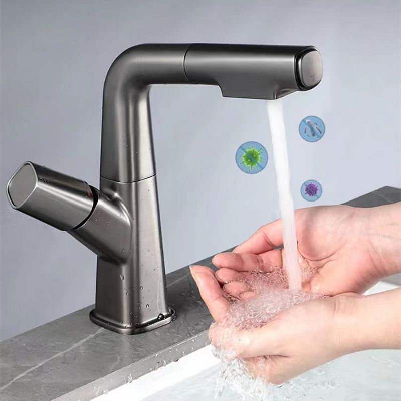 Single Handle Faucet Contemporary Style Sink Faucet for Bathroom Clearhalo 'Bathroom Remodel & Bathroom Fixtures' 'Bathroom Sink Faucets' 'Bathroom Sinks & Faucet Components' 'bathroom_sink_faucets' 'Home Improvement' 'home_improvement' 'home_improvement_bathroom_sink_faucets' 1200x1200_8156a68e-b584-4784-af2f-ab687c7e2ec7