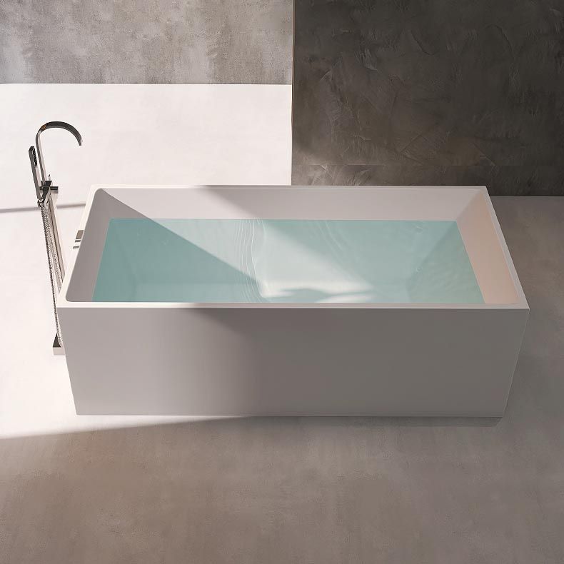 Modern Rectangular Bath Tub Acrylic Freestanding Bathtub for Home Clearhalo 'Bathroom Remodel & Bathroom Fixtures' 'Bathtubs' 'Home Improvement' 'home_improvement' 'home_improvement_bathtubs' 'Showers & Bathtubs' 1200x1200_8164dcd7-cad9-4073-88d1-4a1e8c02d9bf