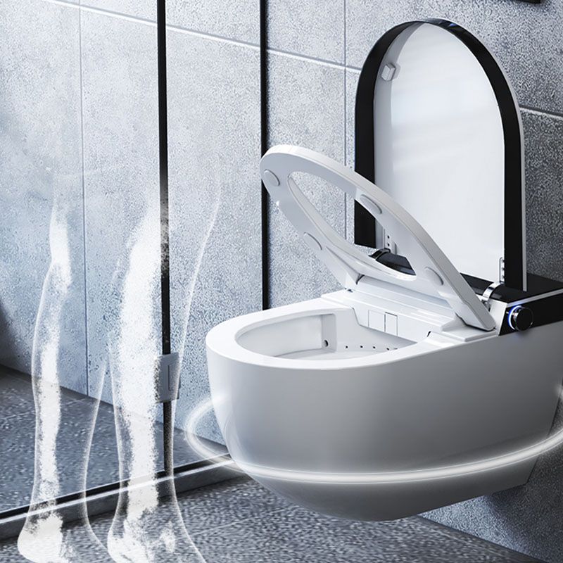 Electronic Elongated Toilet Vitreous China Wall Mounted Bidet Clearhalo 'Bathroom Remodel & Bathroom Fixtures' 'Bidets' 'Home Improvement' 'home_improvement' 'home_improvement_bidets' 'Toilets & Bidets' 1200x1200_816e5a81-9098-439c-93c5-277ec891a007