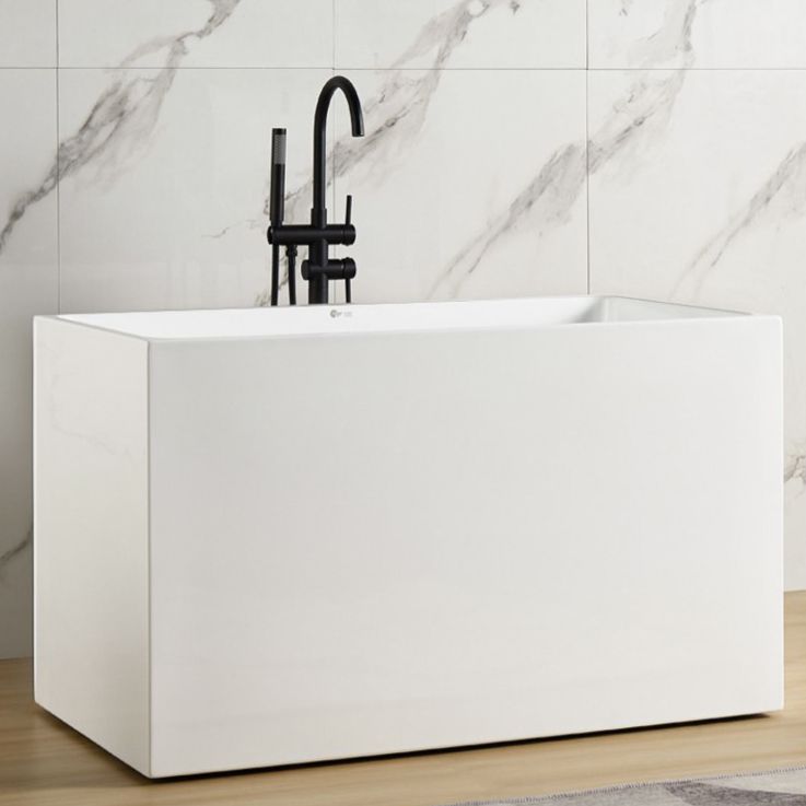 Soaking Back to Wall Bathtub Antique Finish Acrylic Bath Tub Clearhalo 'Bathroom Remodel & Bathroom Fixtures' 'Bathtubs' 'Home Improvement' 'home_improvement' 'home_improvement_bathtubs' 'Showers & Bathtubs' 1200x1200_817a114f-f4e7-40be-a12b-0d953788351a