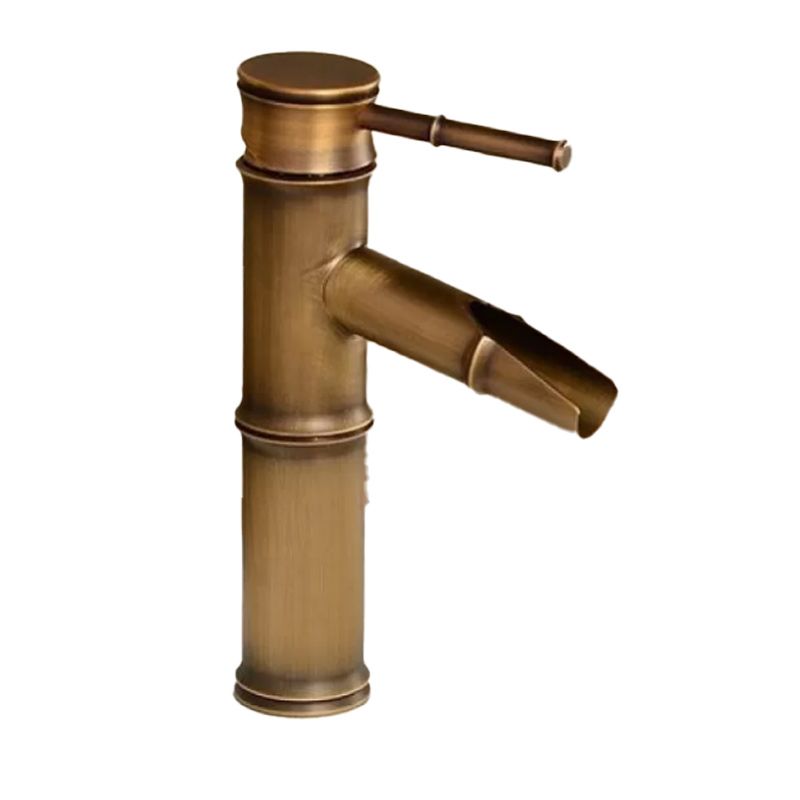 Country Style Vessel Bathroom Faucet Brass Lever Handle Vanity Sink Faucet Clearhalo 'bathroom_sink_faucets' 'Conjunta de Baño y Conjunta de Grifo' 'Coronamiento de Baño y Dispositivo de Baño' 'Grifo del lavabo del baño' 'Hogar' 'home_improvement' 'home_improvement_bathroom_sink_faucets' 'Mejoras para el hogar' 1200x1200_81b5c899-8cdd-4aa5-a9bb-1b3913d95f8b