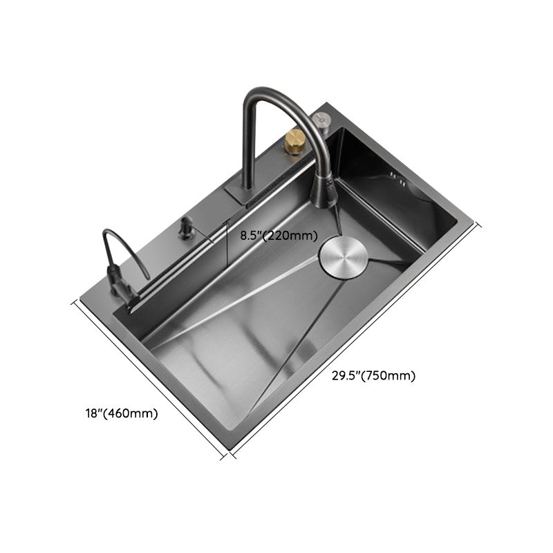 Contemporary Style Kitchen Sink Stainless Steel Drop-In Kitchen Sink with Cutting Board Clearhalo 'Home Improvement' 'home_improvement' 'home_improvement_kitchen_sinks' 'Kitchen Remodel & Kitchen Fixtures' 'Kitchen Sinks & Faucet Components' 'Kitchen Sinks' 'kitchen_sinks' 1200x1200_81bdb11b-d7ff-4f77-9fe9-146406eccfab