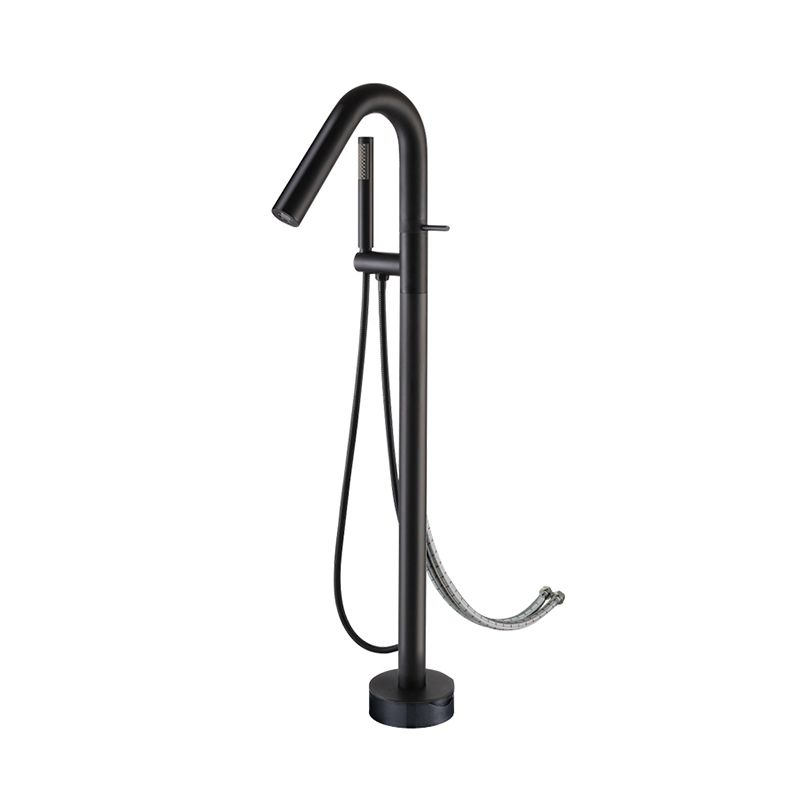 Floor Standing Faucet Bathroom Handheld Shower Head Bathtub Faucet Clearhalo 'Bathroom Remodel & Bathroom Fixtures' 'Bathtub Faucets' 'bathtub_faucets' 'Home Improvement' 'home_improvement' 'home_improvement_bathtub_faucets' 1200x1200_81e8a287-c1cf-459a-a4a8-d1a282c31182