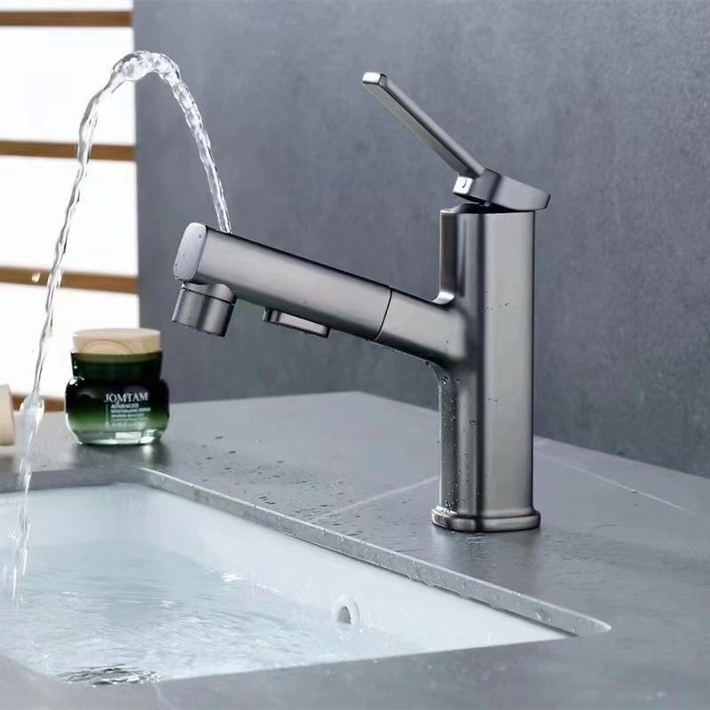 Modern Sink Faucet Pure Color Low Arc Metal Bathroom Sink Faucet Clearhalo 'bathroom_sink_faucets' 'Conjunta de Baño y Conjunta de Grifo' 'Coronamiento de Baño y Dispositivo de Baño' 'Grifo del lavabo del baño' 'Hogar' 'home_improvement' 'home_improvement_bathroom_sink_faucets' 'Mejoras para el hogar' 1200x1200_821295b6-ad4a-4145-bc0f-1d4113803e35