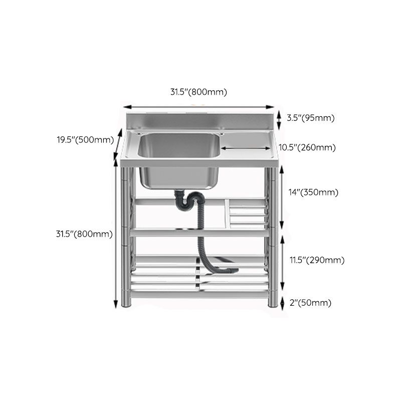 Classic Style Kitchen Sink Stainless Steel 2 Holes Undermount Kitchen Sink Clearhalo 'Home Improvement' 'home_improvement' 'home_improvement_kitchen_sinks' 'Kitchen Remodel & Kitchen Fixtures' 'Kitchen Sinks & Faucet Components' 'Kitchen Sinks' 'kitchen_sinks' 1200x1200_82899388-0710-4130-b5f6-ea543653f16d