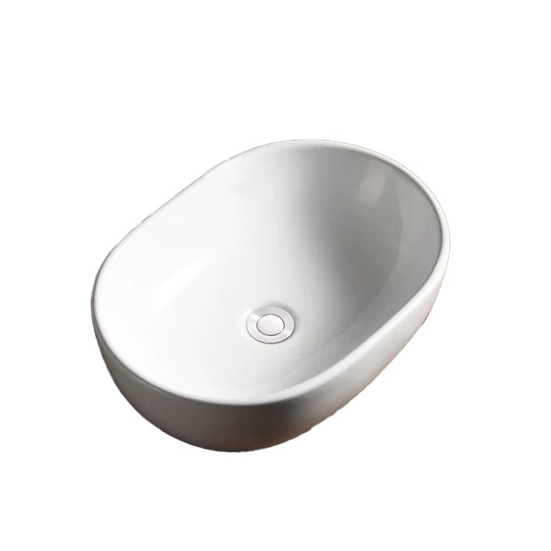 Modern Vessel Bathroom Sink Porcelain Oval with Pop-Up Drain Bathroom Sink Clearhalo 'Bathroom Remodel & Bathroom Fixtures' 'Bathroom Sinks & Faucet Components' 'Bathroom Sinks' 'bathroom_sink' 'Home Improvement' 'home_improvement' 'home_improvement_bathroom_sink' 1200x1200_82acab5a-9eeb-4231-bd33-12225c7fce9c