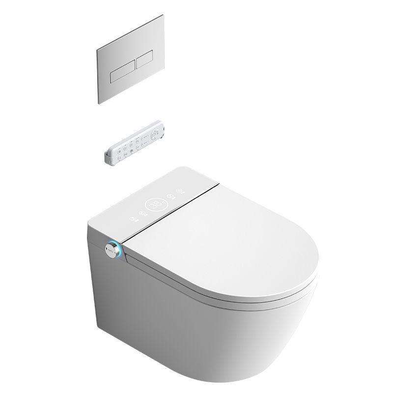 Heated Seat Wall Hung Toilet Set Elongated Wall Mounted Bidet Clearhalo 'Bathroom Remodel & Bathroom Fixtures' 'Bidets' 'Home Improvement' 'home_improvement' 'home_improvement_bidets' 'Toilets & Bidets' 1200x1200_83343787-7da8-45d5-8c67-b09fb0bd2c30