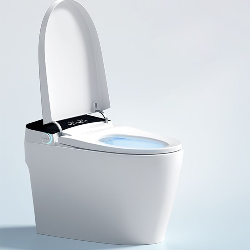 Elongated with Heated Seat Foot Sensor Contemporary White Floor Mount Bidet Clearhalo 'Bathroom Remodel & Bathroom Fixtures' 'Bidets' 'Home Improvement' 'home_improvement' 'home_improvement_bidets' 'Toilets & Bidets' 1200x1200_8354fbb6-529e-4477-ad3a-eb501b9a57b5