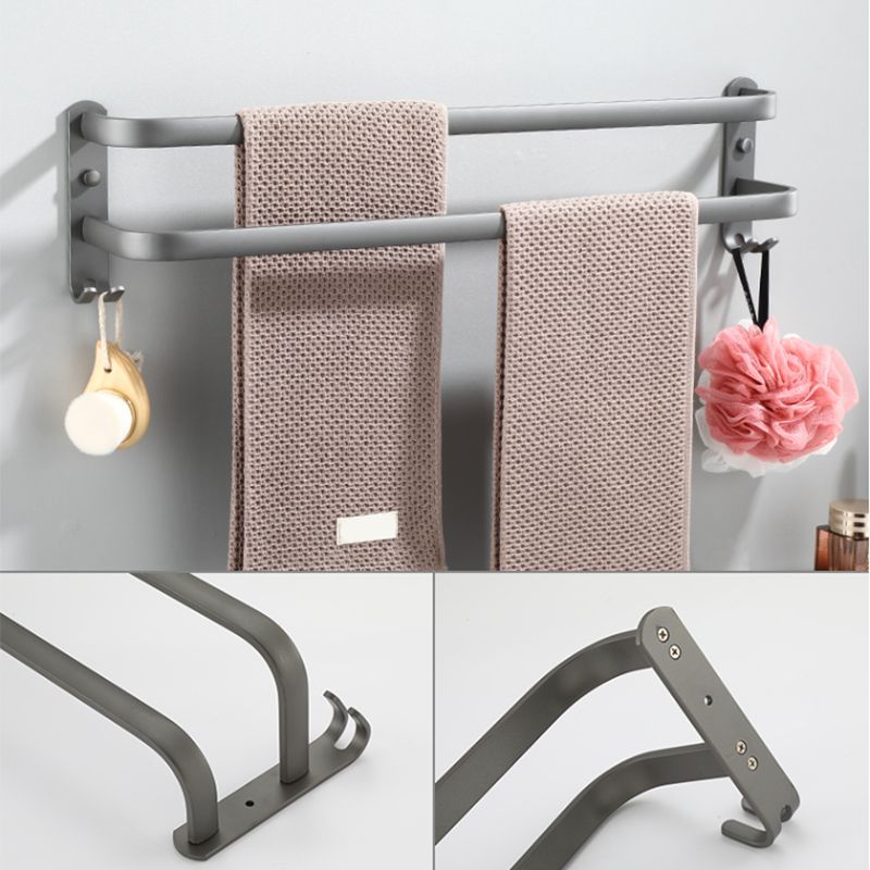 Modern Bathroom Hardware Set Towel Bar Grey Bath Shelf Bathroom Set Clearhalo 'Bathroom Hardware Sets' 'Bathroom Hardware' 'Bathroom Remodel & Bathroom Fixtures' 'bathroom_hardware_sets' 'Home Improvement' 'home_improvement' 'home_improvement_bathroom_hardware_sets' 1200x1200_8355c471-1484-49be-8192-5e3944af3638