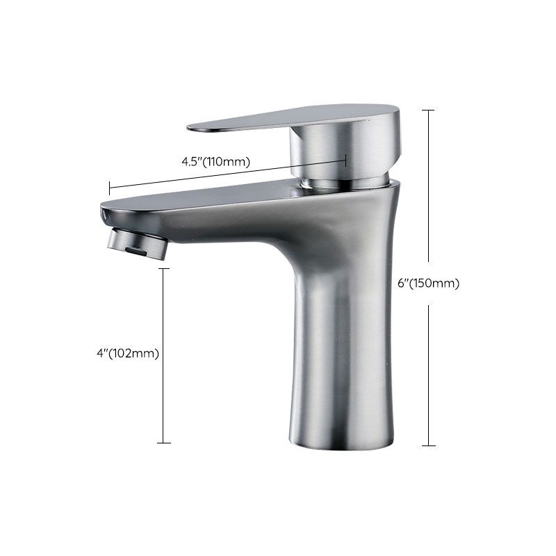 Contemporary Stainless Steel Vessel Faucet Lever Handles Low Arc Vessel Faucet Clearhalo 'Bathroom Remodel & Bathroom Fixtures' 'Bathroom Sink Faucets' 'Bathroom Sinks & Faucet Components' 'bathroom_sink_faucets' 'Home Improvement' 'home_improvement' 'home_improvement_bathroom_sink_faucets' 1200x1200_83626bdd-97f9-45ae-8c37-61b584c093c8