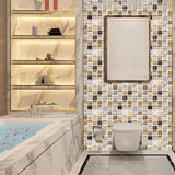 Plastic Peel and Stick Tiles Mosaic Tile Grid Square Waterproof Peel & Stick Tile 10-Pack Clearhalo 'Flooring 'Home Improvement' 'home_improvement' 'home_improvement_peel_stick_blacksplash' 'Peel & Stick Backsplash Tile' 'peel_stick_blacksplash' 'Walls & Ceilings' Walls and Ceiling' 1200x1200_83642616-9904-47f3-8319-b6116d623a8a