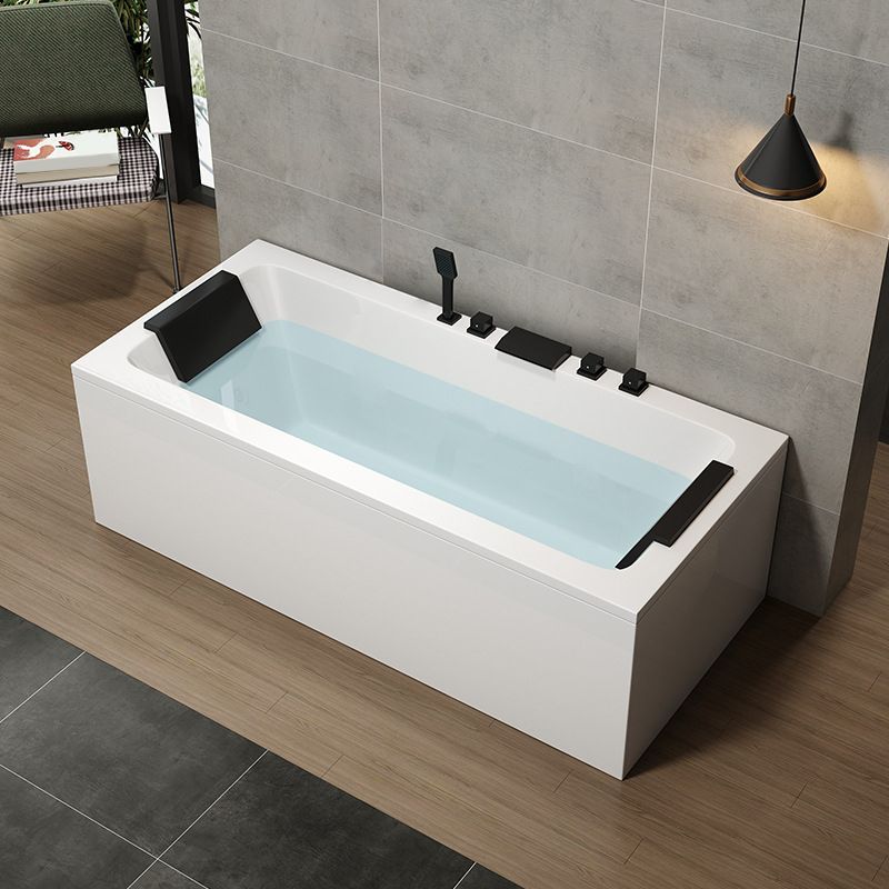 Modern Acrylic Bathtub Right-Hand Drain and Overflow Trim Bath Tub Clearhalo 'Bathroom Remodel & Bathroom Fixtures' 'Bathtubs' 'Home Improvement' 'home_improvement' 'home_improvement_bathtubs' 'Showers & Bathtubs' 1200x1200_8395e891-0e14-4660-bd0b-ea429dc565a8