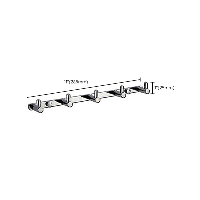 Polished Chrome Modern Bathroom Accessory Set Silver Towel Bar/Bath Shelf Clearhalo 'Bathroom Hardware Sets' 'Bathroom Hardware' 'Bathroom Remodel & Bathroom Fixtures' 'bathroom_hardware_sets' 'Home Improvement' 'home_improvement' 'home_improvement_bathroom_hardware_sets' 1200x1200_83cf3937-eb61-42d6-bd24-9135f0bb2298