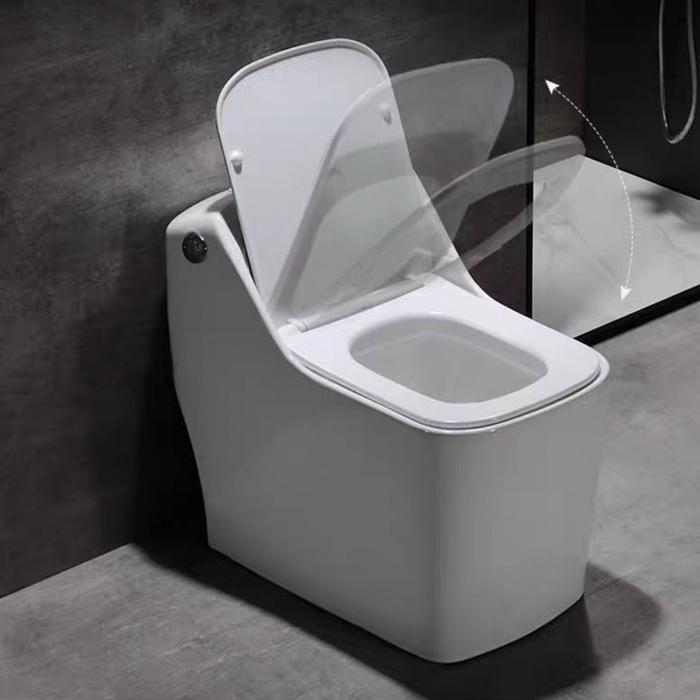 Modern Siphon Jet Toilet Bowl Floor Mount Flush Toilet with Toilet Seat Clearhalo 'Bathroom Remodel & Bathroom Fixtures' 'Home Improvement' 'home_improvement' 'home_improvement_toilets' 'Toilets & Bidets' 'Toilets' 1200x1200_83d2d960-82a7-41cf-a948-b78c39d1f1bb