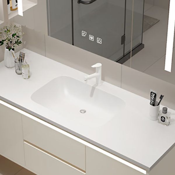 Wall Mount Wood Sink Vanity Modern Bathroom Vanity Set with Mirror Clearhalo 'Bathroom Remodel & Bathroom Fixtures' 'Bathroom Vanities' 'bathroom_vanities' 'Home Improvement' 'home_improvement' 'home_improvement_bathroom_vanities' 1200x1200_83d82f5f-2fbf-4d60-a23c-2a94859e587c