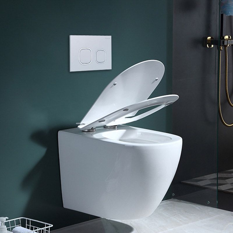 Modern Concealed Tank Toilet Skirted Ceramic Wall Hung Flush Toilet with Seat Clearhalo 'Bathroom Remodel & Bathroom Fixtures' 'Home Improvement' 'home_improvement' 'home_improvement_toilets' 'Toilets & Bidets' 'Toilets' 1200x1200_83f08778-7d80-4168-a5fe-a05a0e4516af